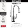 Single Handle Pull-Down Bar/Prep Faucet with Touch<sub>2</sub>O&reg; Technology