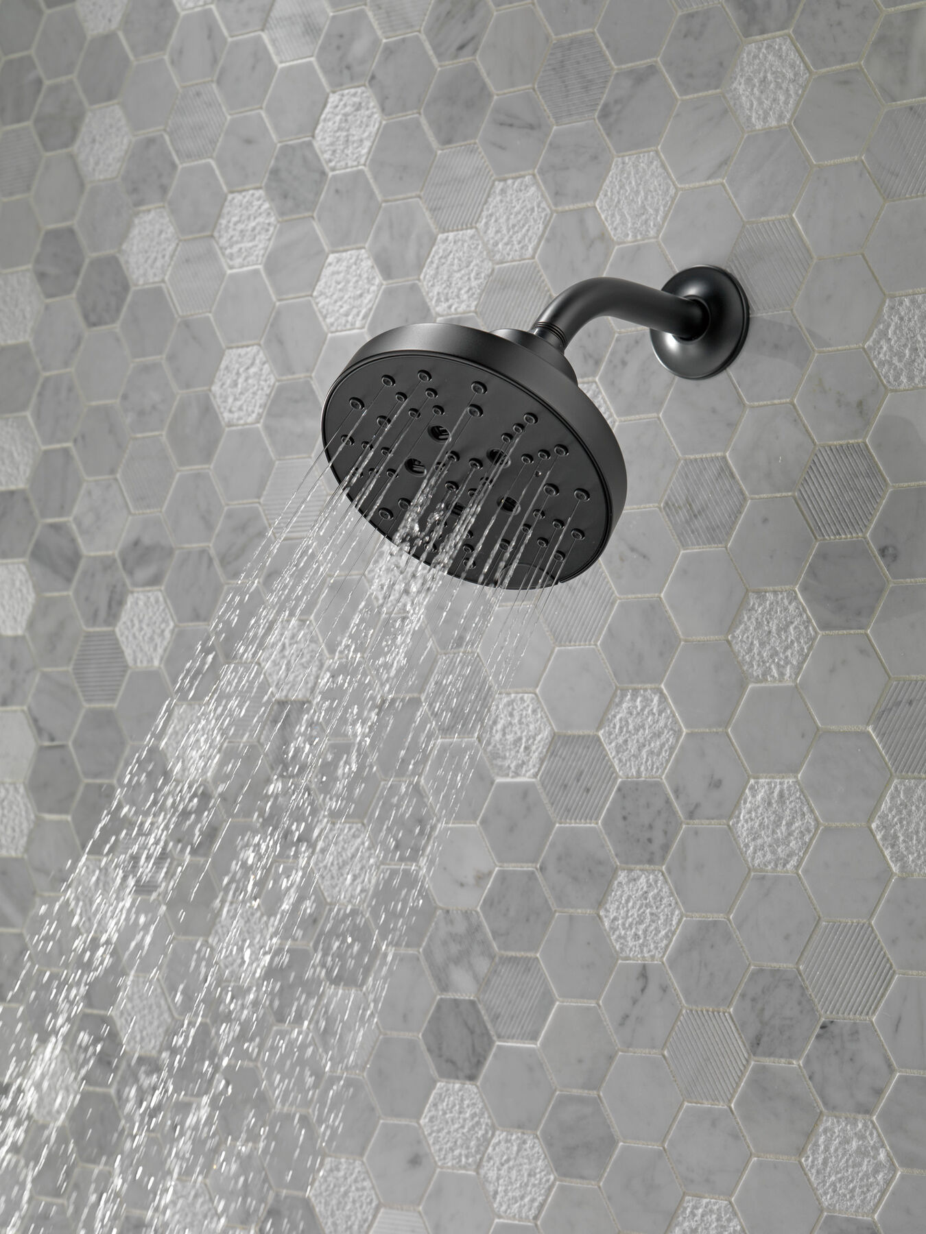 H2Okinetic&reg; 5-Setting Contemporary Raincan Shower Head