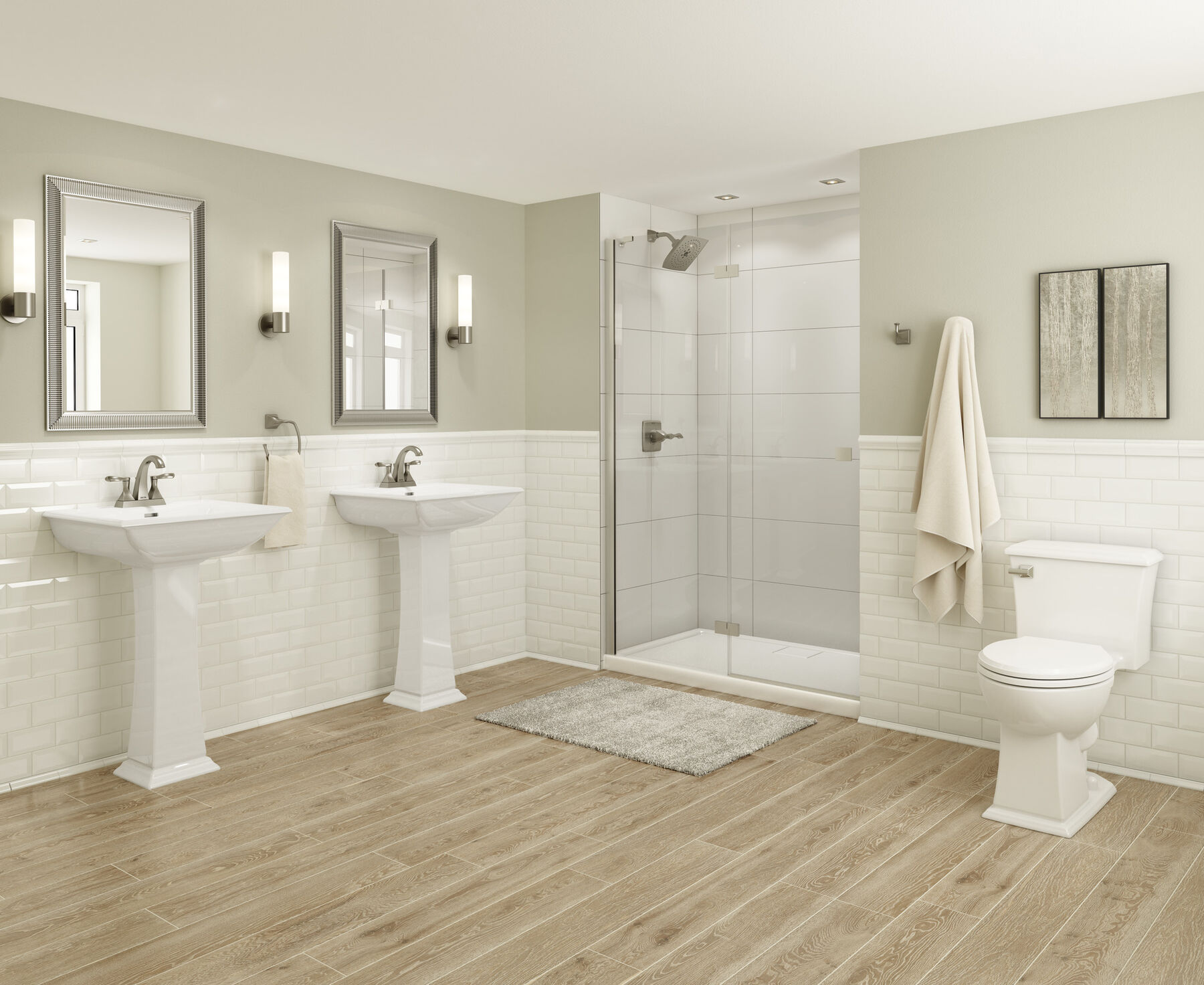 Two Handle Centerset Bathroom Faucet