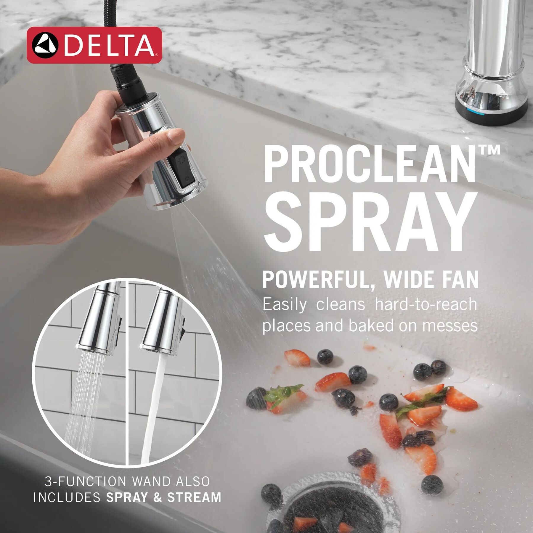 Touch<sub>2</sub>O&reg; Technology Kitchen Faucet with Touchless Technology