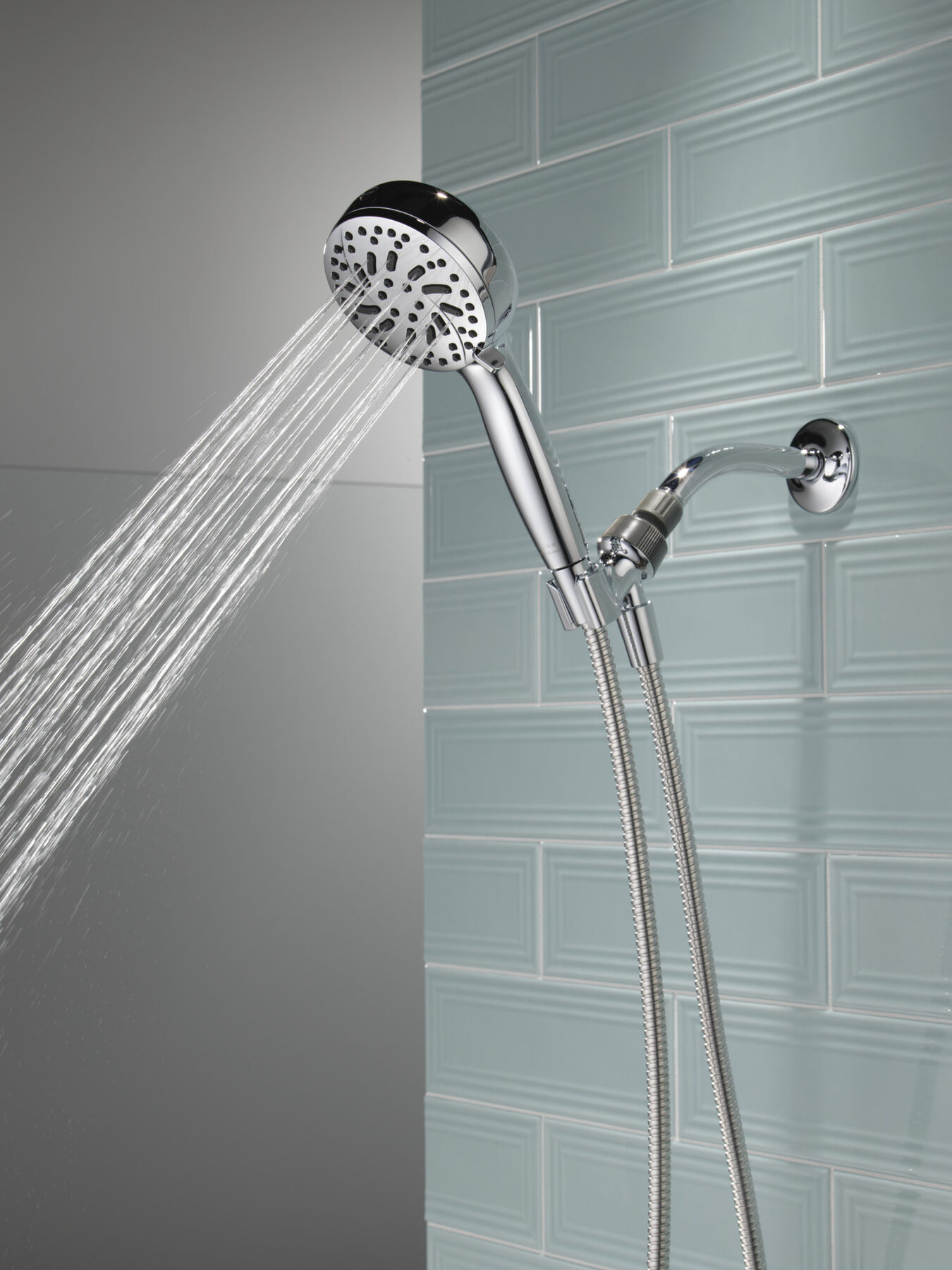6-Setting Hand Shower with Cleaning Spray