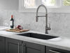 Single Handle Pull-Down Spring Spout Kitchen Faucet with Touch2O&reg; Technology