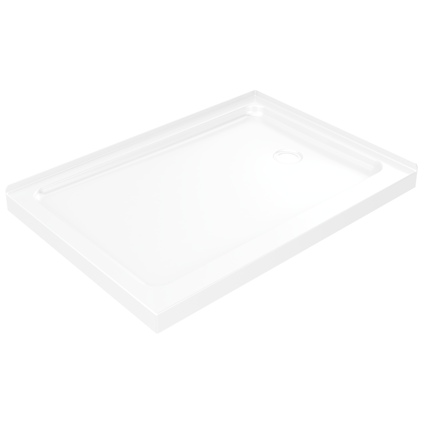 48&rdquo;x34&rdquo; Right Drain Corner Shower Base