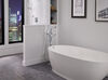 Single Handle Floor Mount Tub Filler Trim with Hand Shower (Recertified)