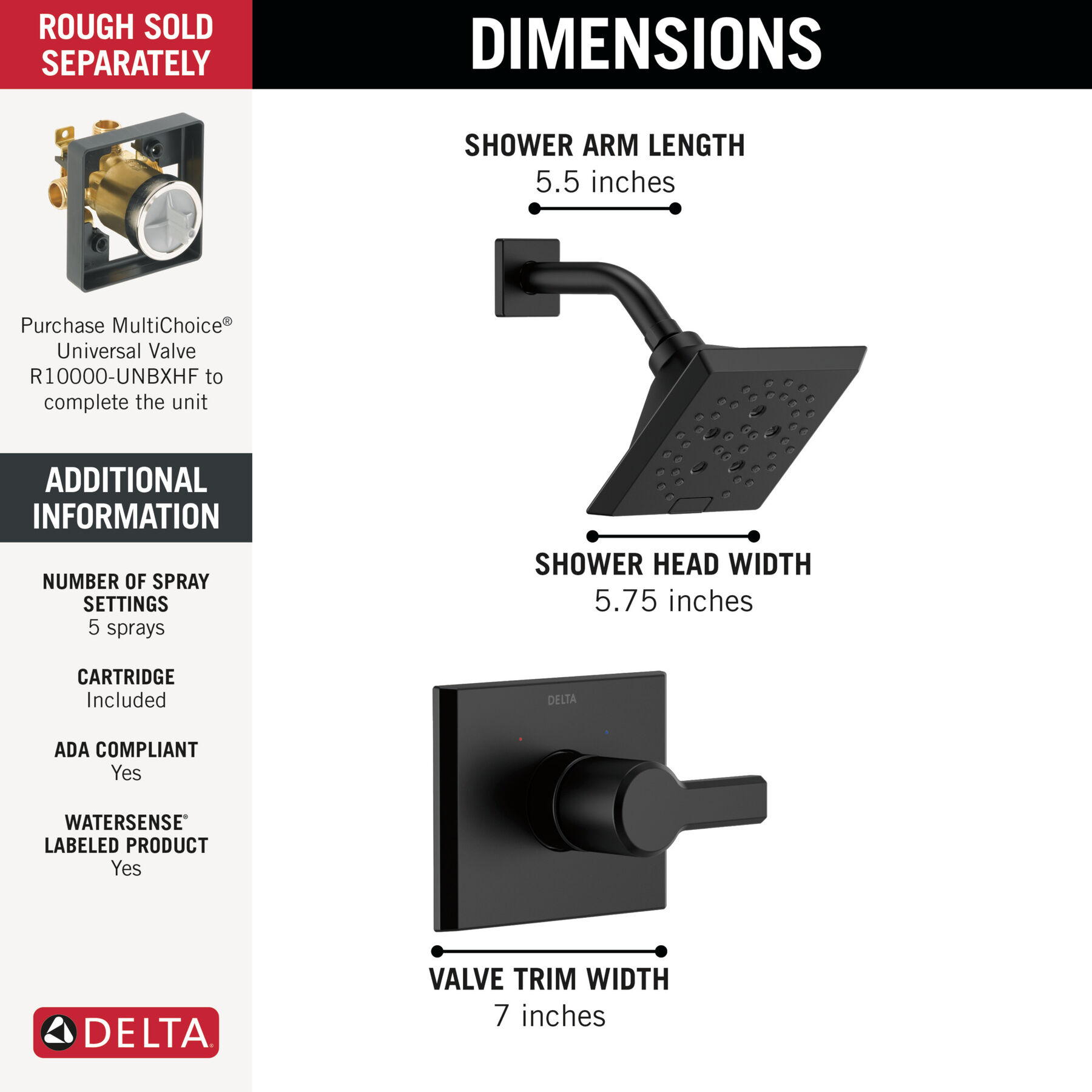 Monitor&reg; 14 Series H2Okinetic&reg; Shower Trim