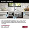 30&rdquo; Workstation Kitchen Sink Undermount&nbsp;16 Gauge&nbsp;Stainless Steel Single Bowl with&nbsp;WorkFlow&trade; Ledge and Accessories