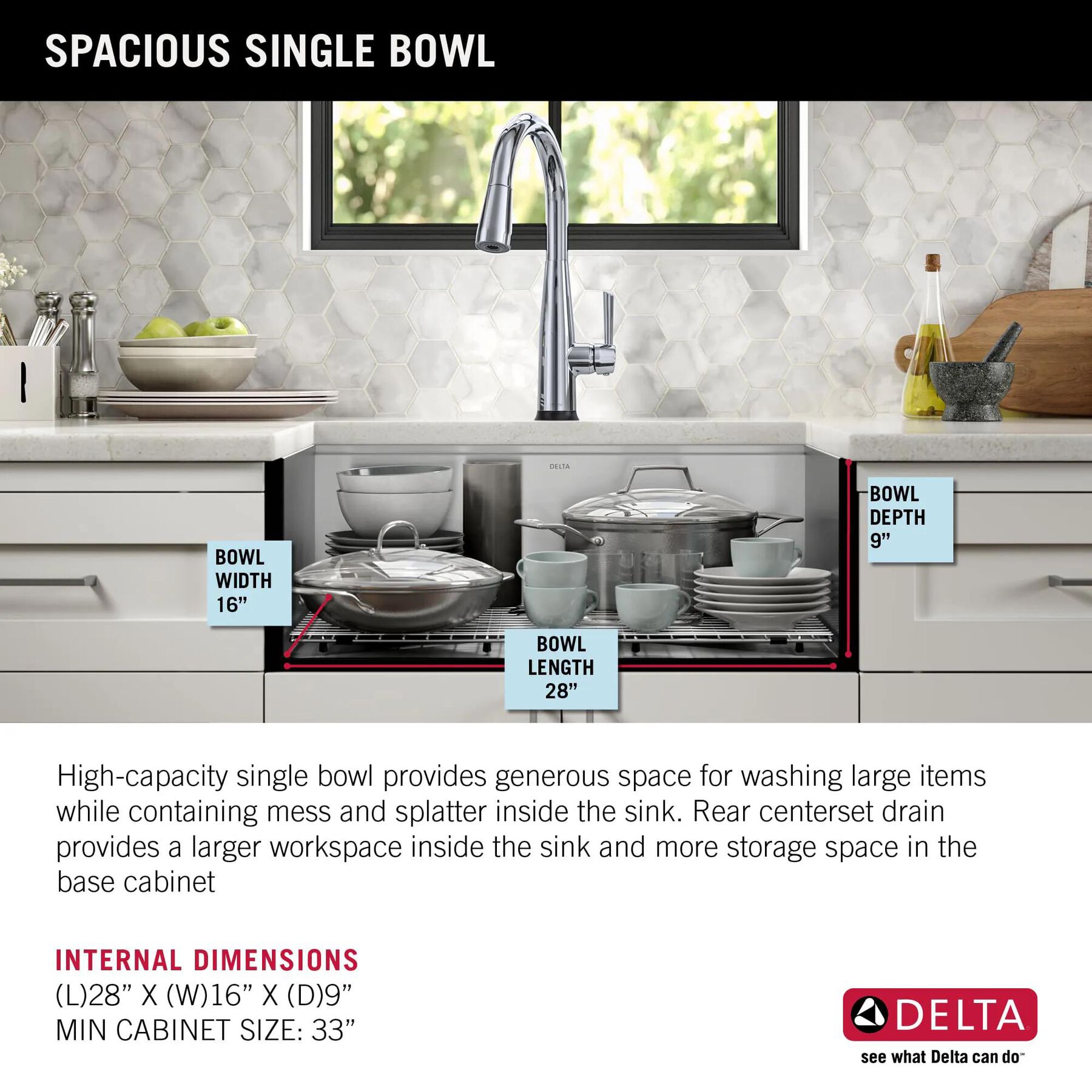 30&rdquo; Workstation Kitchen Sink Undermount&nbsp;16 Gauge&nbsp;Stainless Steel Single Bowl with&nbsp;WorkFlow&trade; Ledge and Accessories