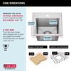 15&rdquo; Stainless Steel Workstation Kitchen Bar Sink Drop-In Undermount Single Bowl with WorkFlow&trade; Ledge and Accessories