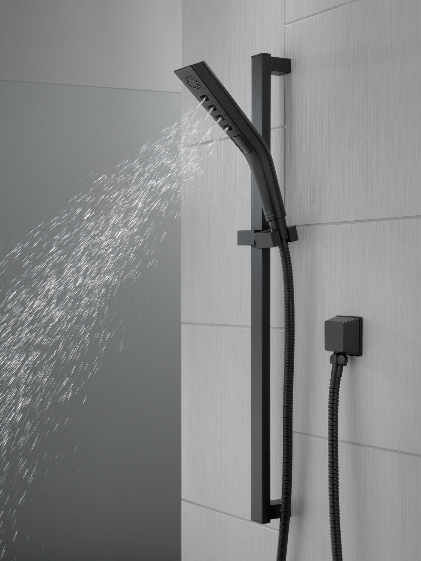 H2Okinetic&reg; 3-Setting Slide Bar Hand Shower