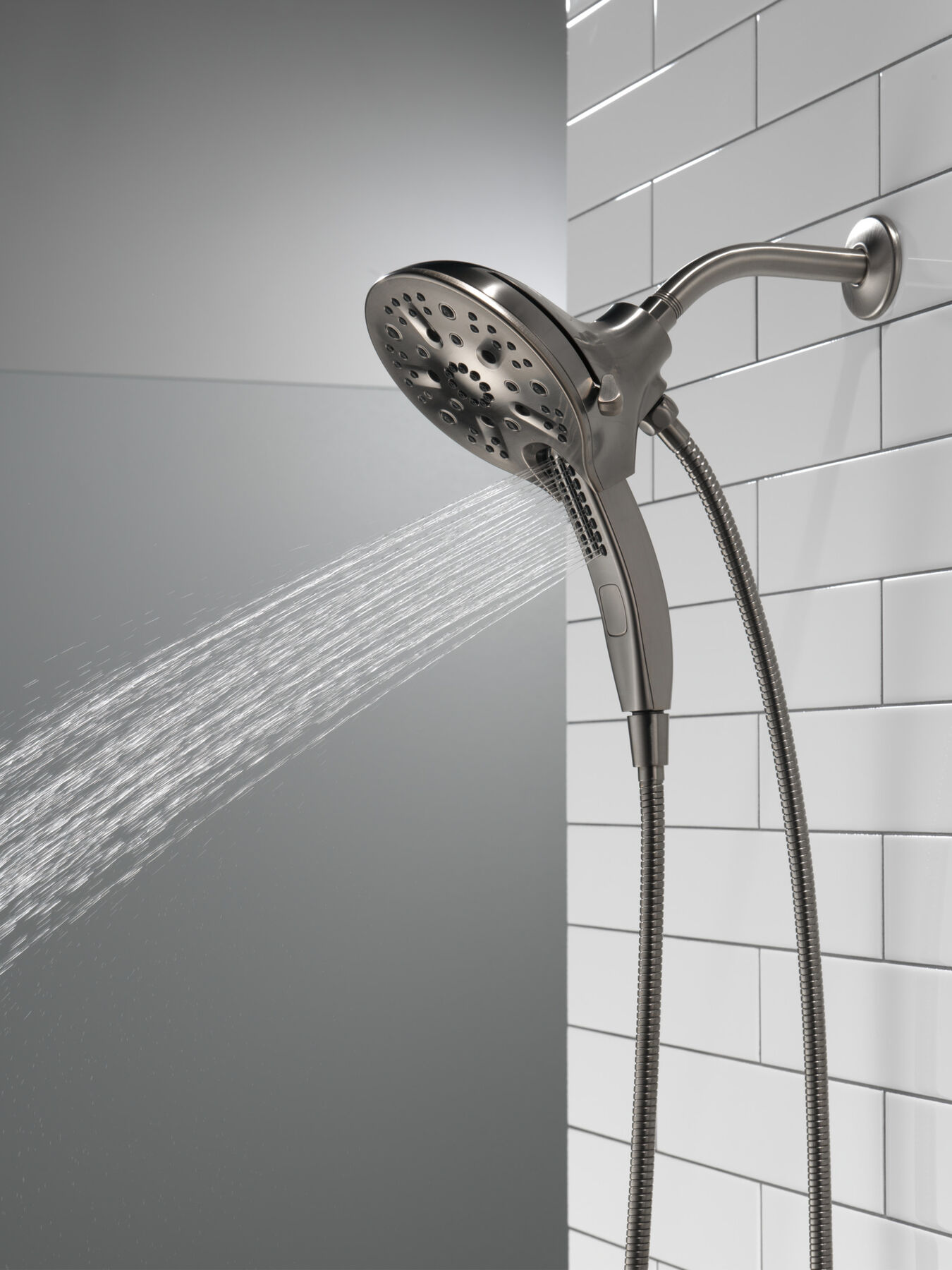 In2ition&reg; H<sub>2</sub>Okinetic&reg; 5-Setting Two-in-One Shower