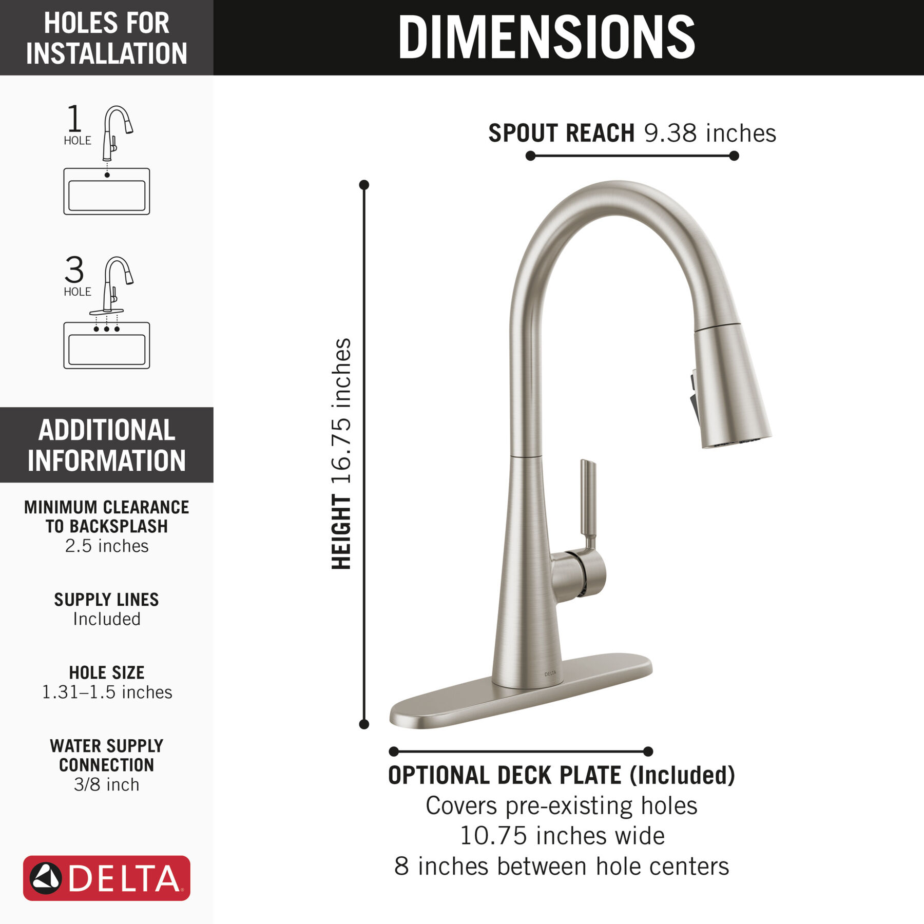 Single Handle Pull-Down Kitchen Faucet with ShieldSpray Technology