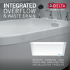 Freestanding Tub with Integrated Waste and Overflow