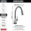 Touch<sub>2</sub>O&reg;  Pull-Down Kitchen Faucet 1L (Recertified)