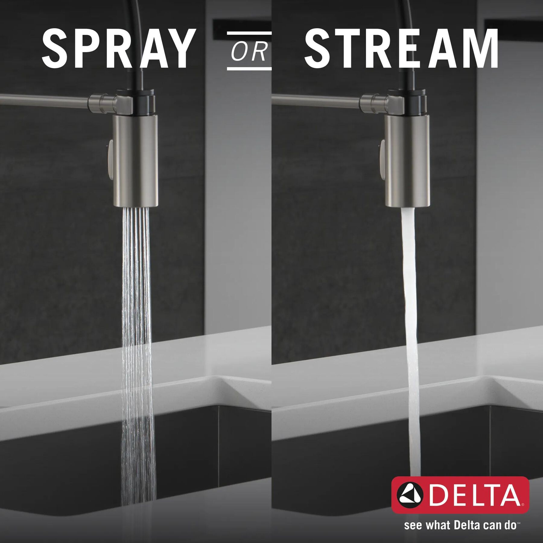 Single-Handle Pull-Down Spring Kitchen Faucet