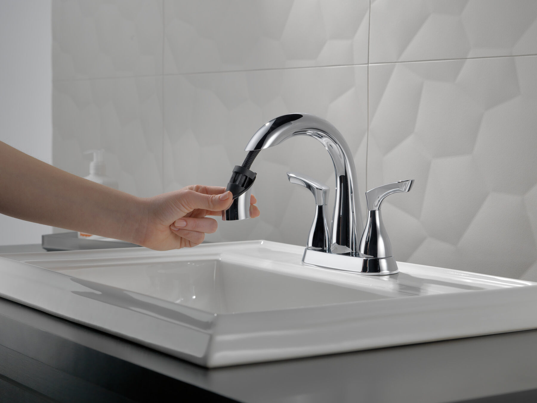 Two Handle Centerset Bathroom Faucet