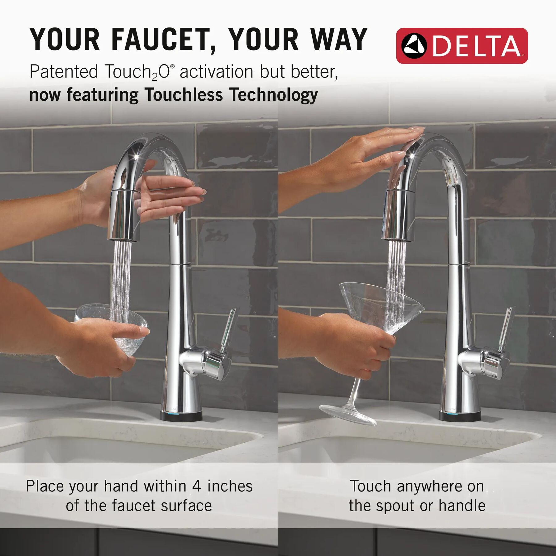 Touch2O&reg; Bar / Prep Faucet with Touchless Technology
