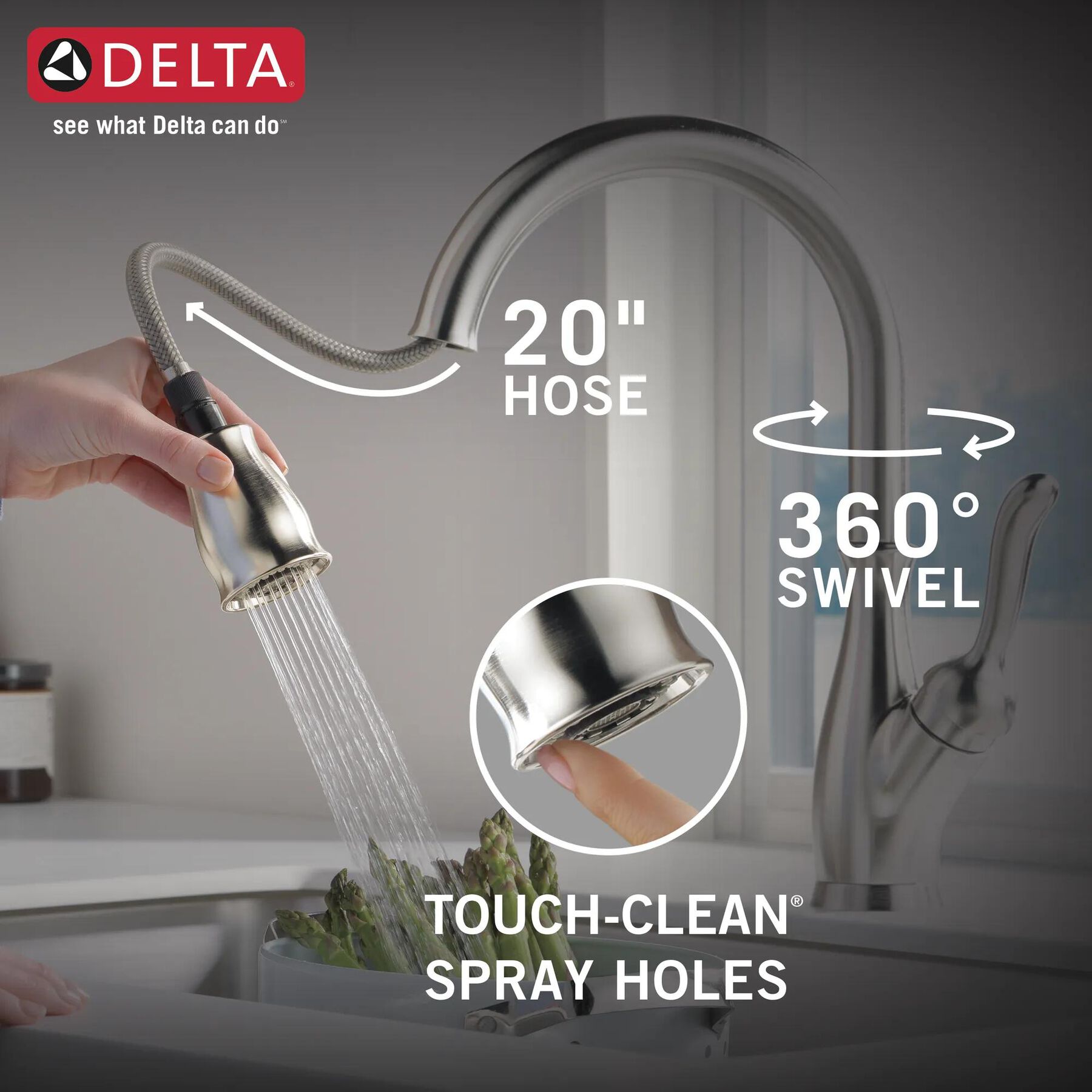 Single Handle Pull-Down Kitchen Faucet with ShieldSpray&reg; Technology
