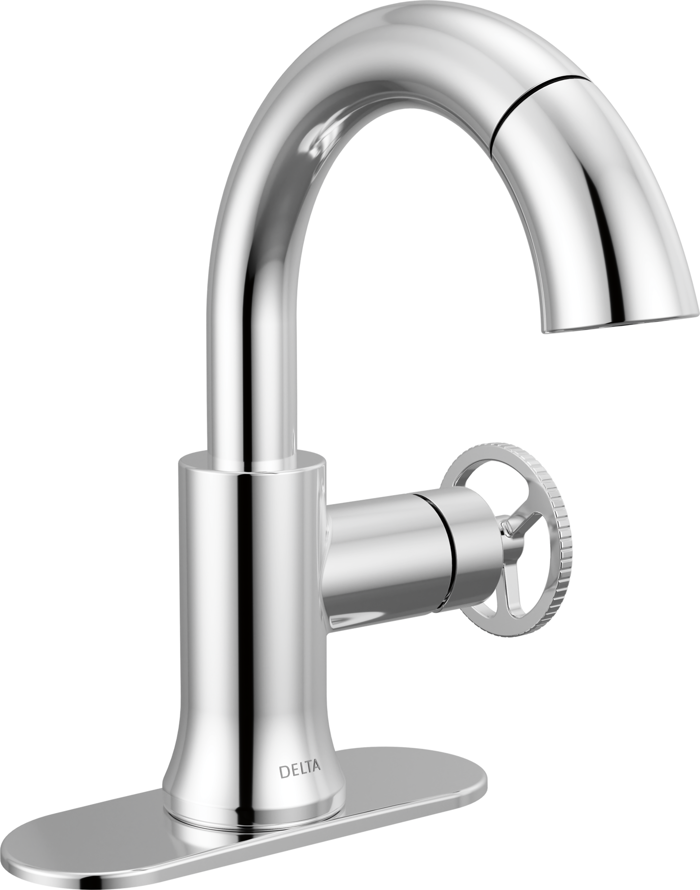 Single Handle Pull-Down Bathroom Faucet
