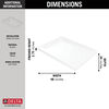 48&rdquo;x34&rdquo; Left Drain Corner Shower Base