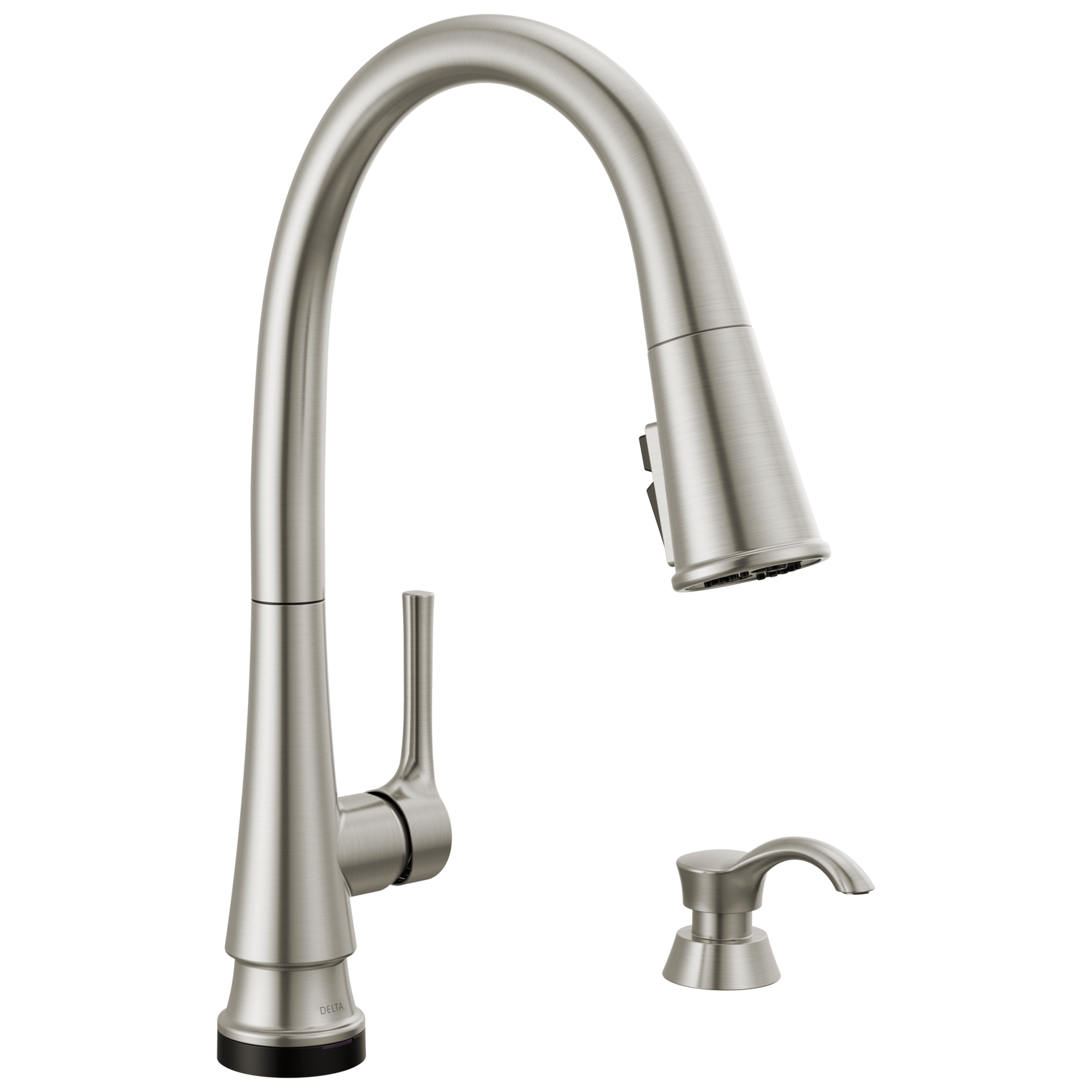 Single Handle Pull-Down Touch<sub>2</sub>O&reg; Technology Kitchen Faucet with Touchless Technology and Soap Dispenser