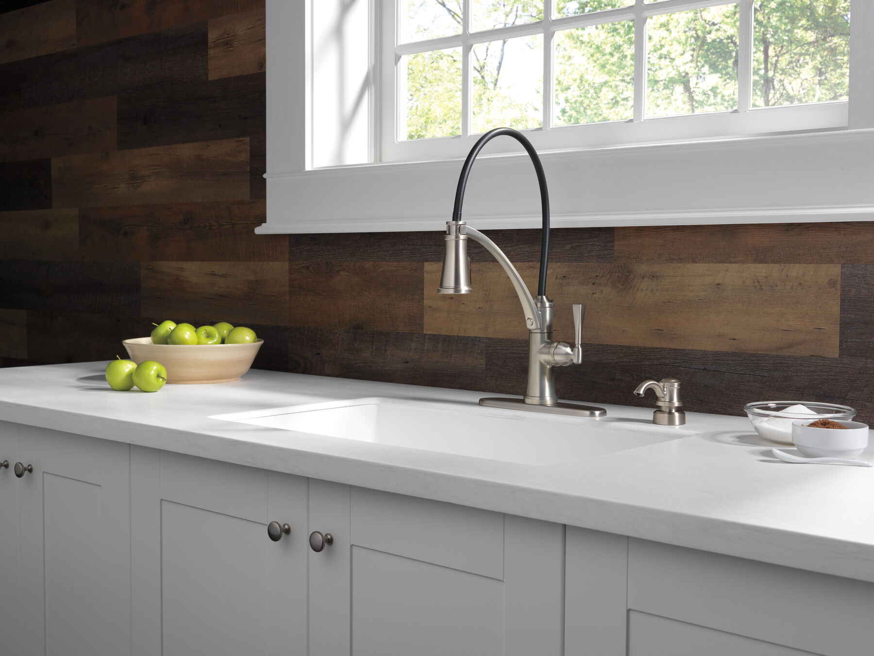 Single Handle Pull-Down Kitchen Faucet with ShieldSpray&reg; Technology
