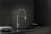 Single Handle Pull-Down Kitchen Faucet With Spring Spout
