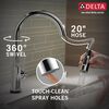 Single Handle Pull-Down Kitchen Faucet with Voice and Touch2O Technology
