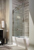 60" x 30" Curved Bathtub Shower Door