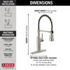 Single-Handle Pull-Down Spring Kitchen Faucet