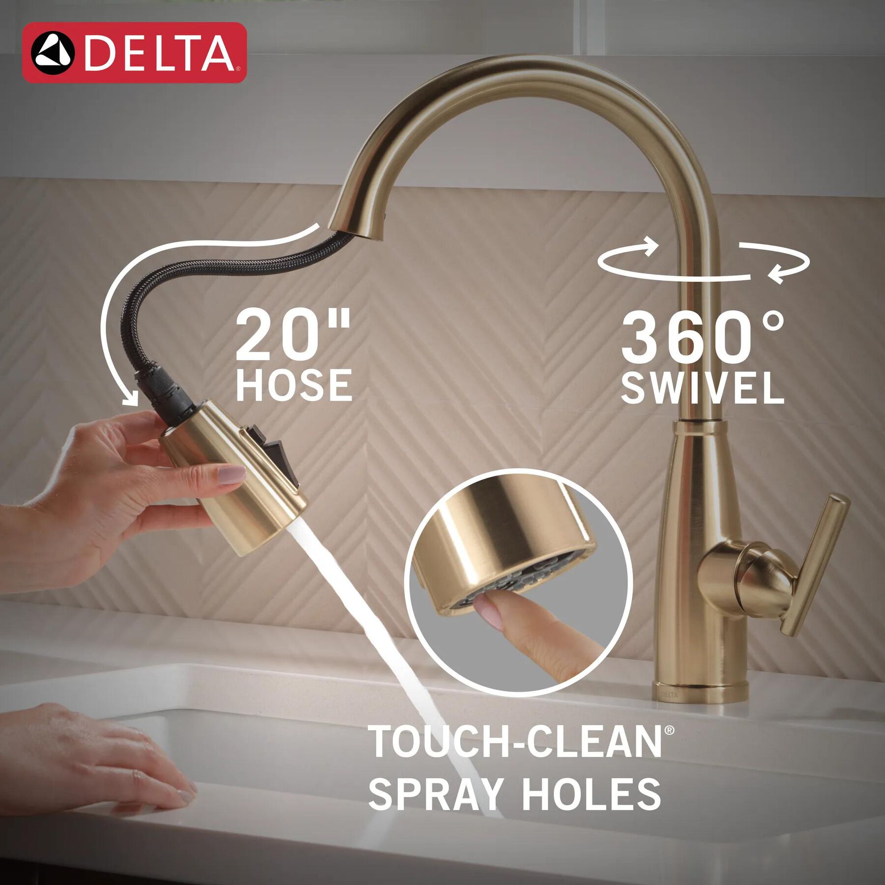 Single Handle Pull-Down Kitchen Faucet with Soap Dispenser and ShieldSpray&reg; Technology