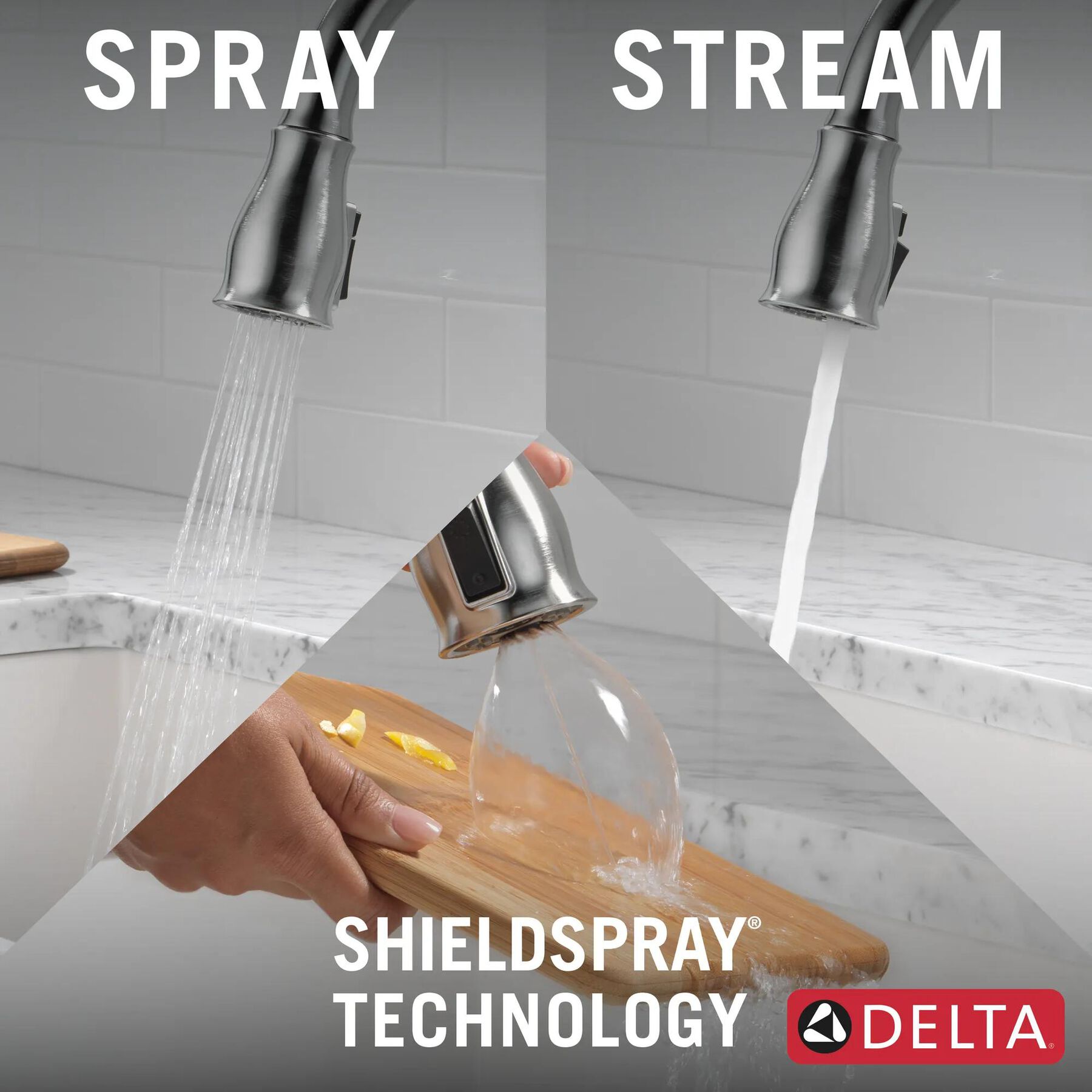VoiceIQ&reg; Kitchen Faucet with Touch<sub>2</sub>O&reg; Technology with Touchless Technology