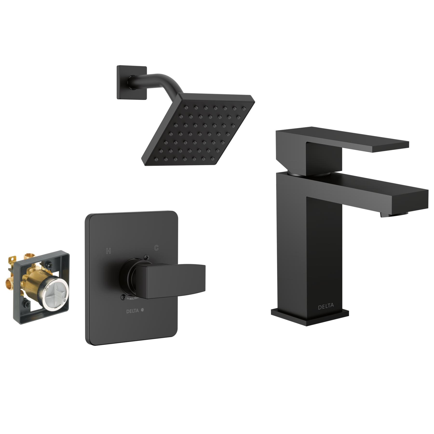 Single-Hole Lavatory Faucet with Shower Trim Bundle - 14 Series
