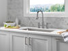 Two Handle Pull-Down Bridge Kitchen Faucet