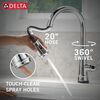 Single Handle Pull-Down Kitchen Faucet with Touch<sub>2</sub>O&reg; Technology and ShieldSpray&reg; Technologies