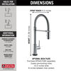 Single Handle Pull-Down Spring Spout Kitchen Faucet with Touch2O&reg; Technology