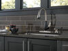 Single Handle Pull-Down Kitchen Faucet with Soap Dispenser