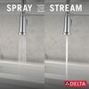 Single Handle Pull-Down Kitchen Faucet With Spring Spout