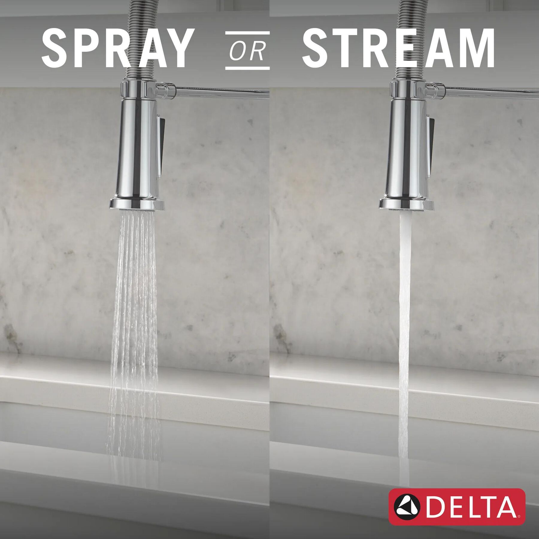 Single Handle Pull-Down Kitchen Faucet With Spring Spout
