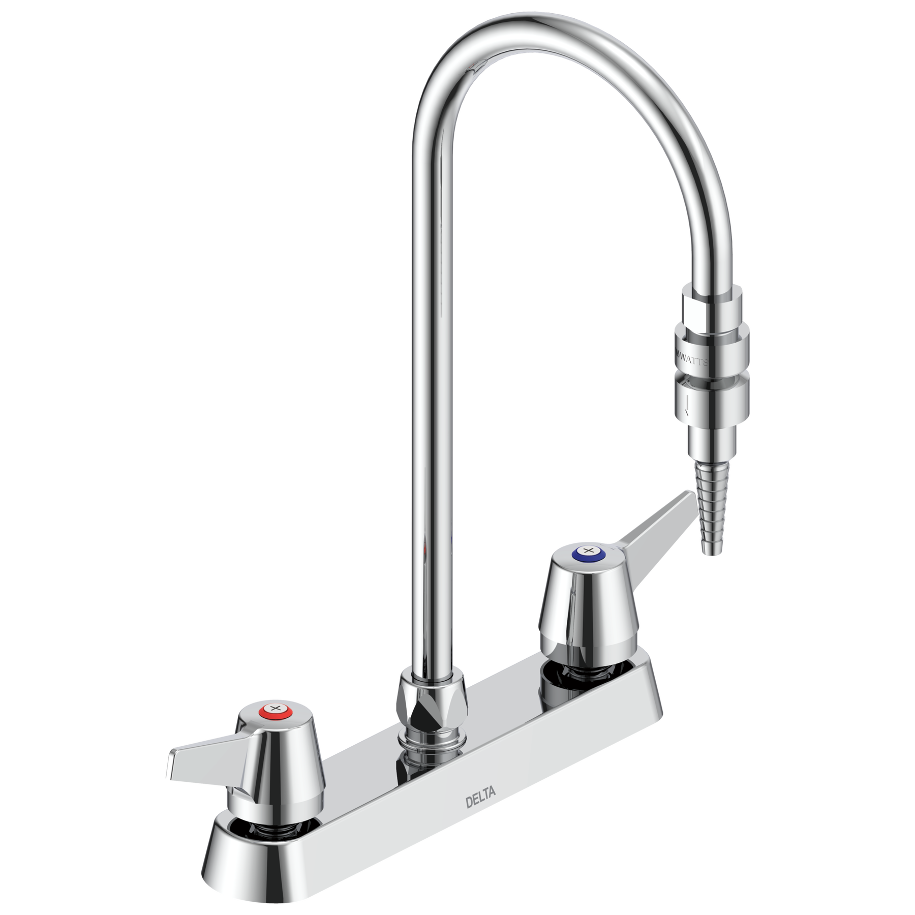 Two Handle 8" Deck Mount Laboratory Mixing Faucet