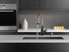Single Handle Pull-Down Kitchen Faucet with Soap Dispenser