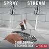 Touch2O with Touchless and VoiceIQ&reg; Technology Single Handle Pull-Down Kitchen Faucet with Soap Dispenser