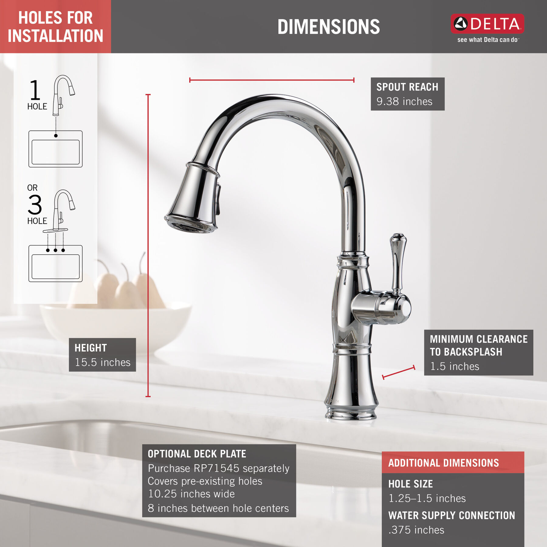 Single Handle Pull-Down Kitchen Faucet with ShieldSpray&reg; Technology