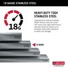 25&rdquo; Drop-In Undermount Stainless Steel Single Bowl Kitchen Sink with Accessories