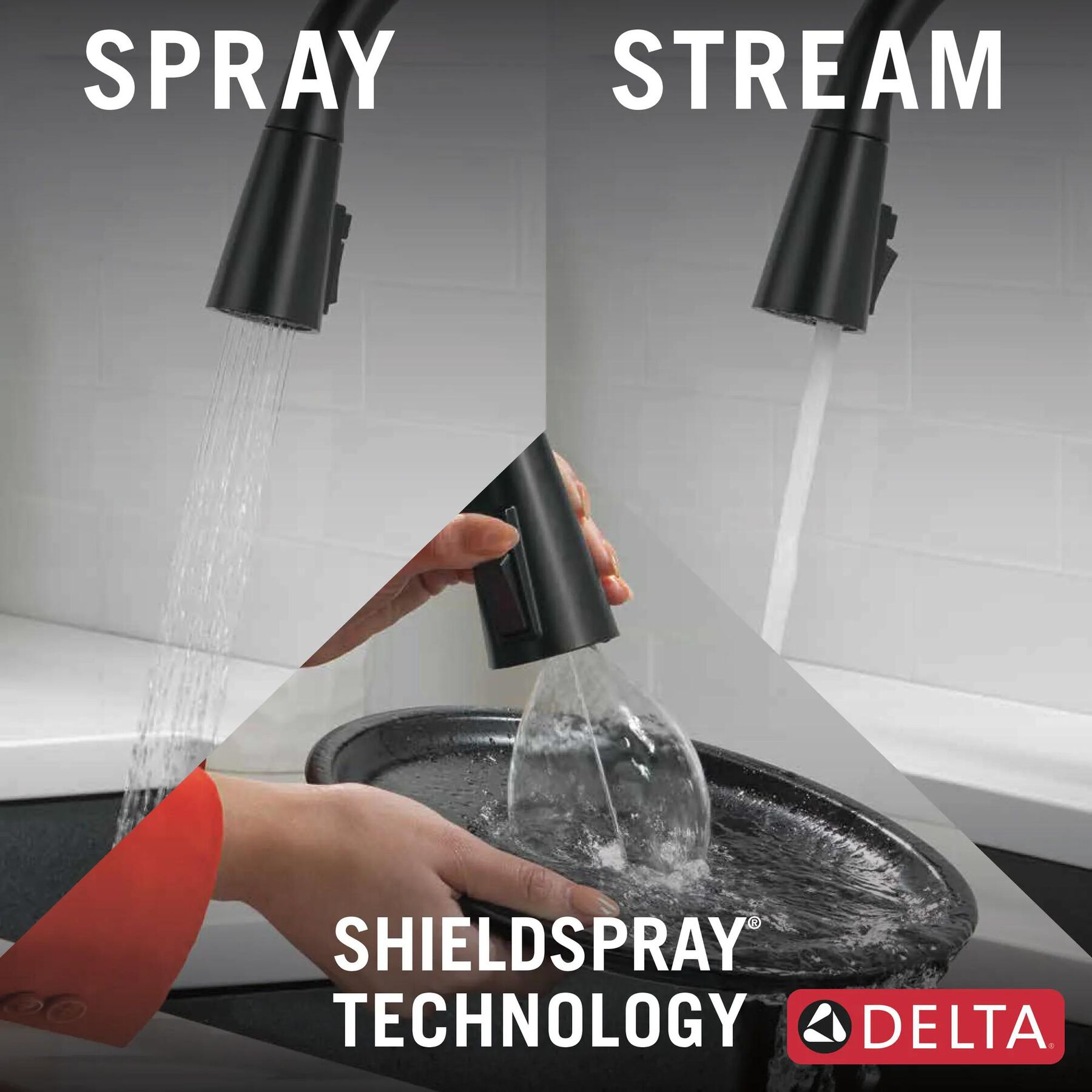 Single Handle Pull-Down Touch<sub>2</sub>O&reg; Technology Kitchen Faucet with Touchless Technology