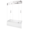 60" x 30" Curved Bathtub Shower Door