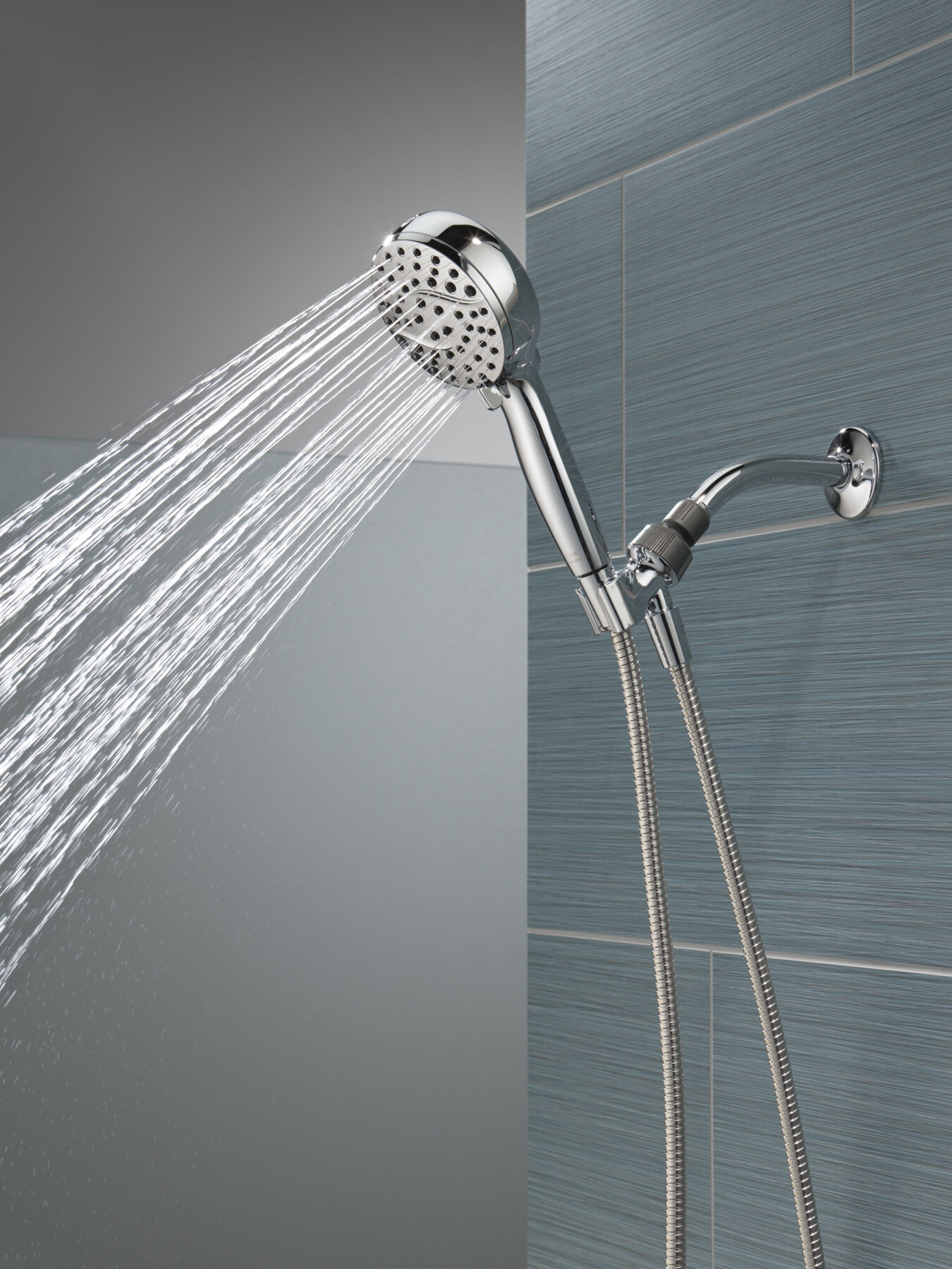 6-Setting Hand Shower with Cleaning Spray