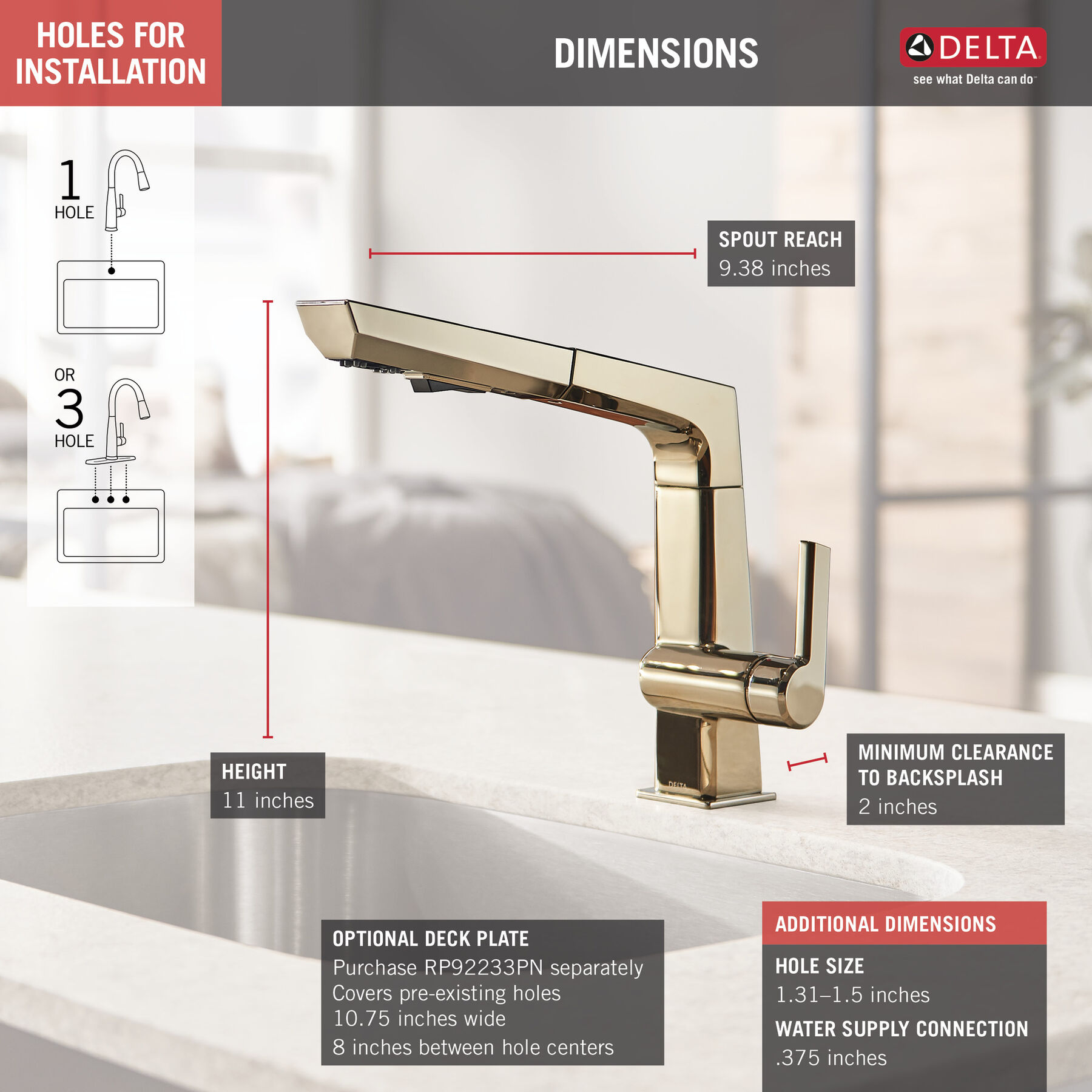 Single Handle Pull Out Kitchen Faucet