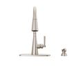 Single Handle Pull-Down Kitchen Faucet with Soap Dispenser and ShieldSpray Technology