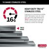 25&rdquo; Workstation Kitchen Sink&nbsp;Drop-In Top Mount&nbsp;16 Gauge&nbsp;Stainless Steel Single Bowl with&nbsp;WorkFlow&trade; Ledge&nbsp;and Accessories