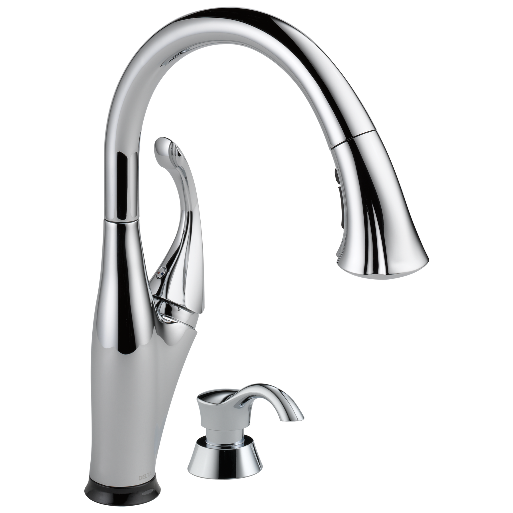 Single Handle Pull-Down Kitchen Faucet with Touch2O&reg; Technology and Soap Dispenser